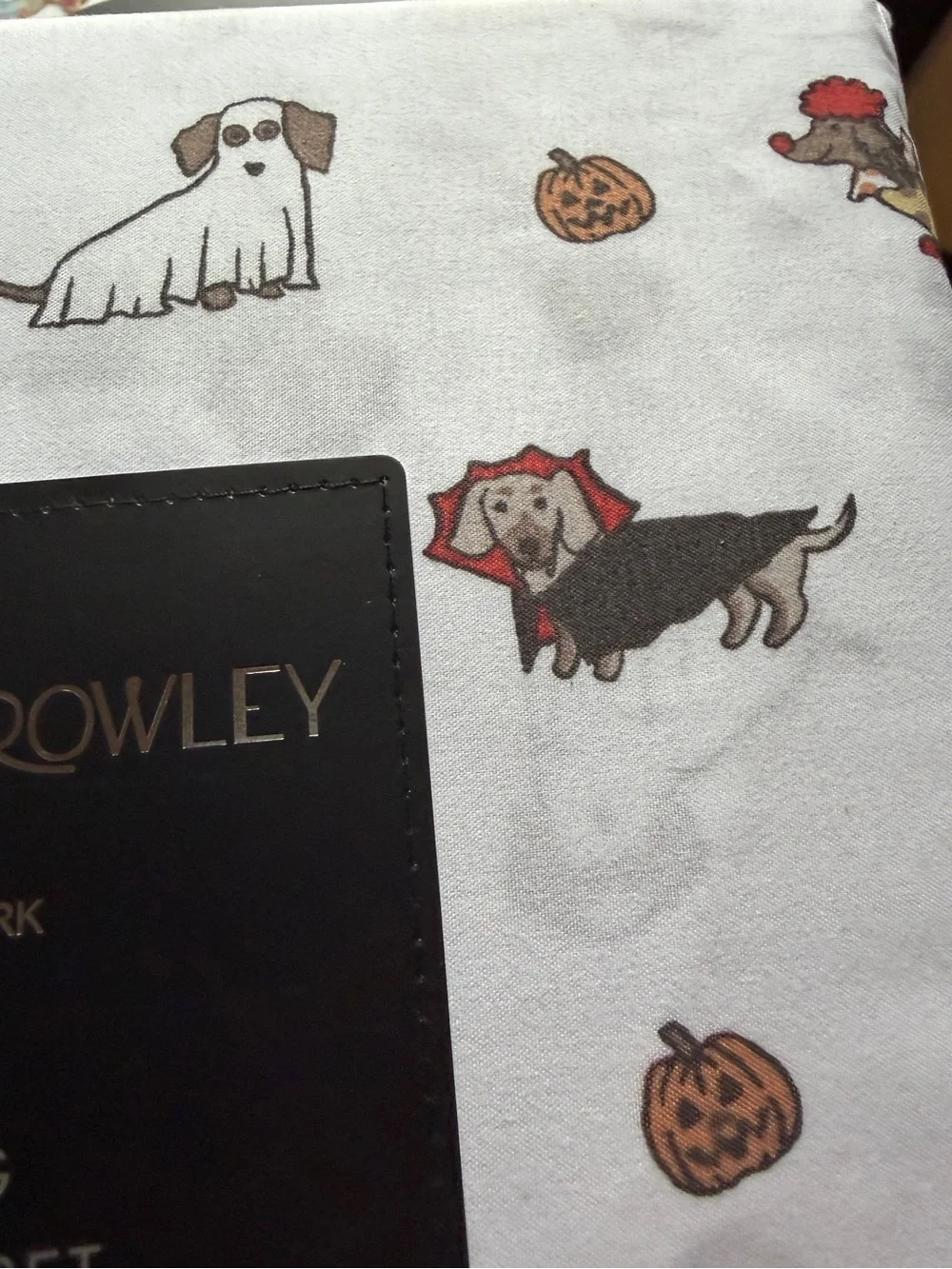 New Cynthia Rowley Dachshund Halloween Ween Dog Ghost Clown Witch Mummy 4-piece